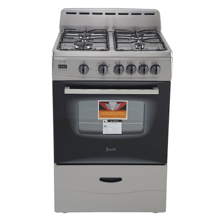 Avanti 24" Gas Range, Stainless Steel GR2416CSS